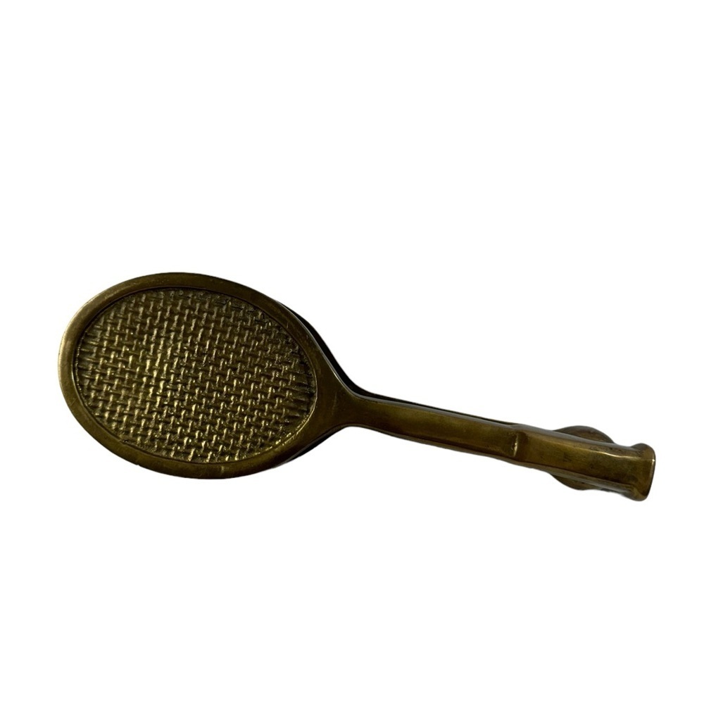 Solid Brass Door Knocker, Tennis/Bandmitton Racket